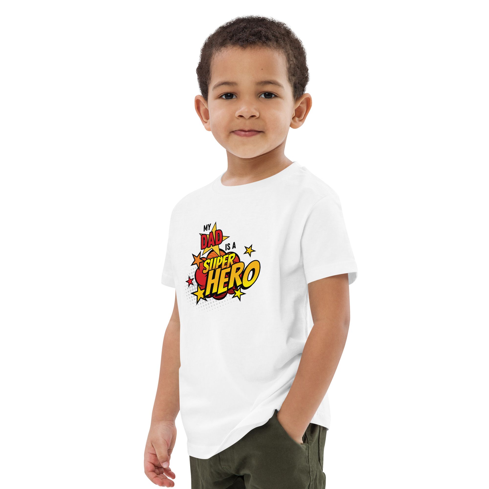 Superhero Dad Organic cotton kids t-shirt