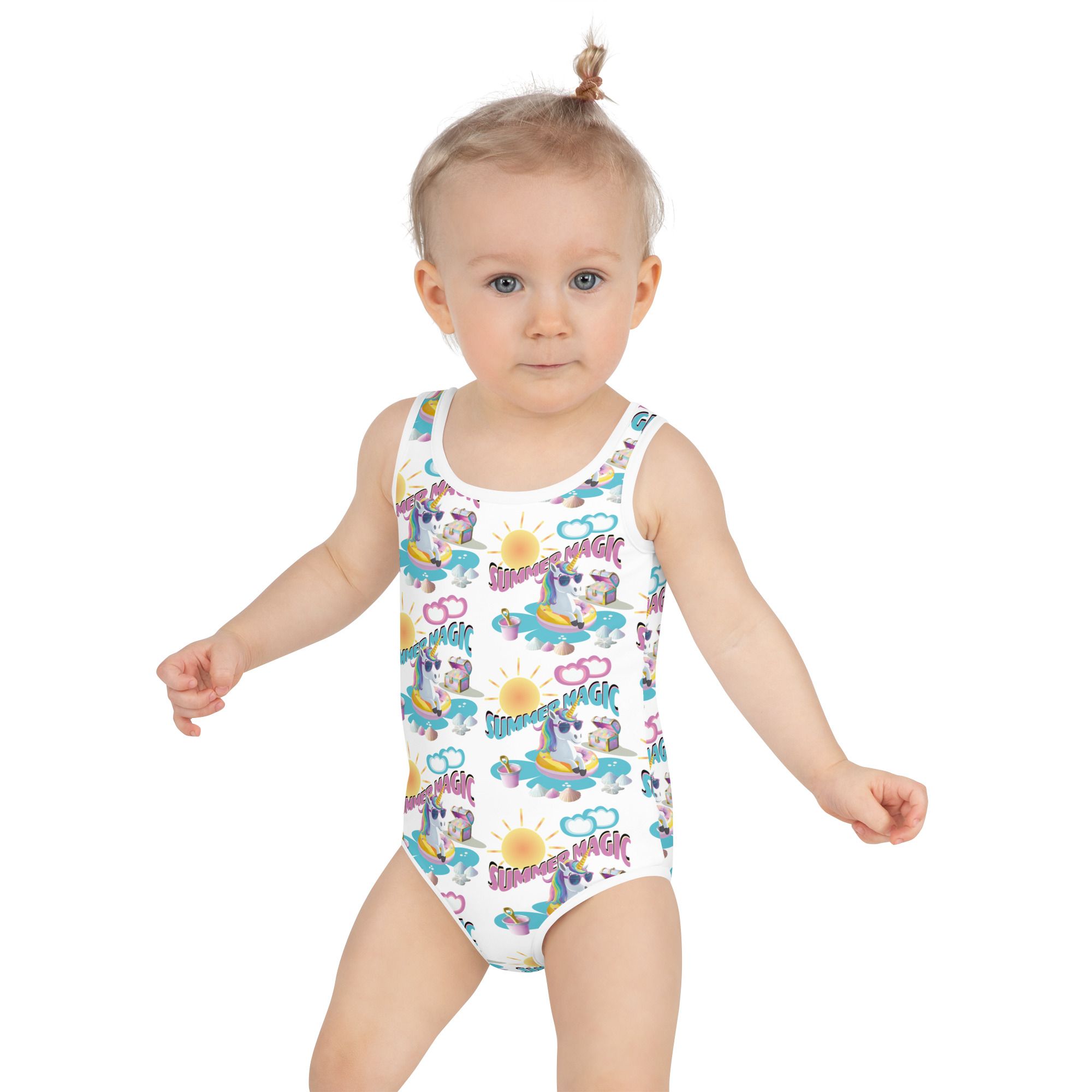 Summer Magic Unicorn All-Over Print Kids Swimsuit
