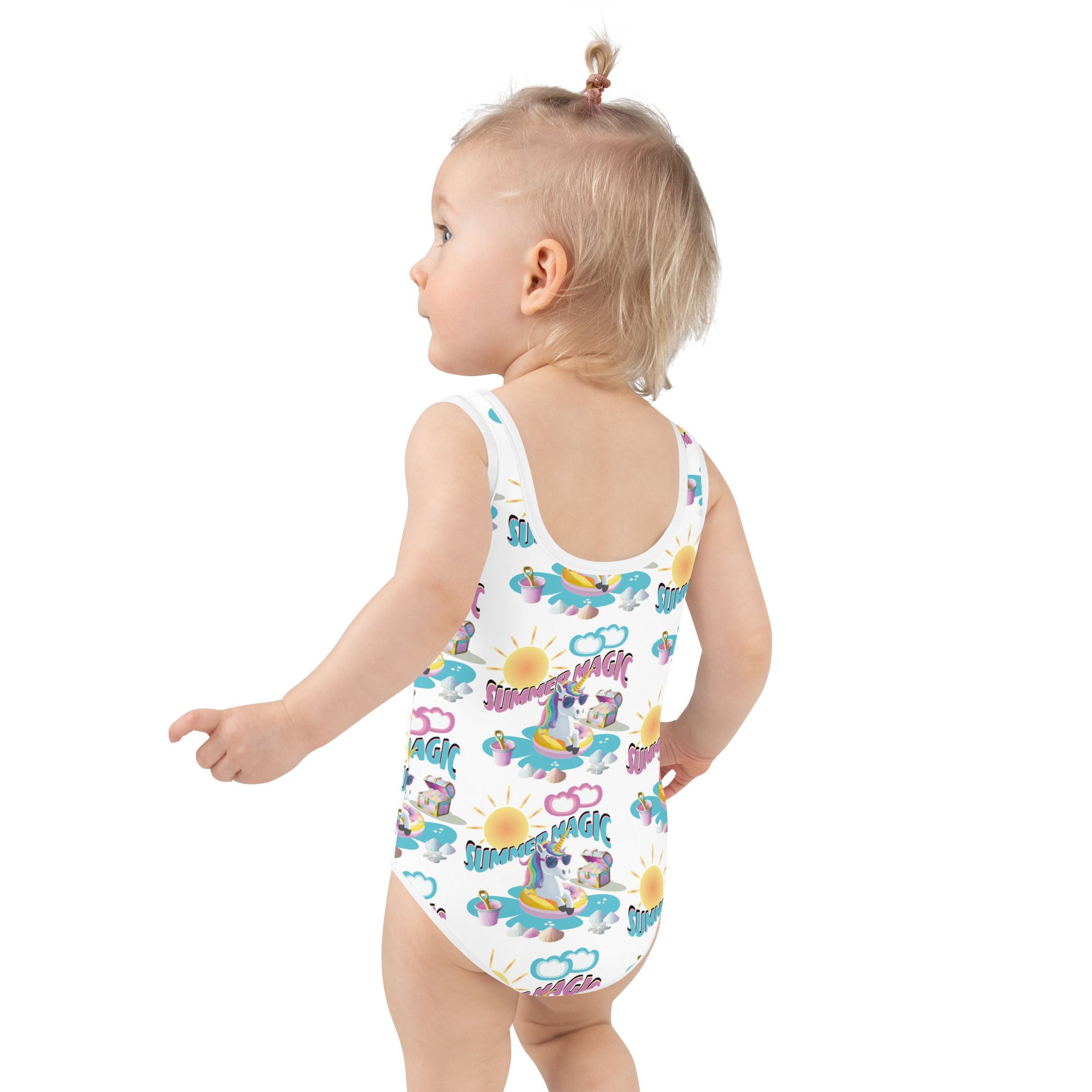 Summer Magic Unicorn All-Over Print Kids Swimsuit