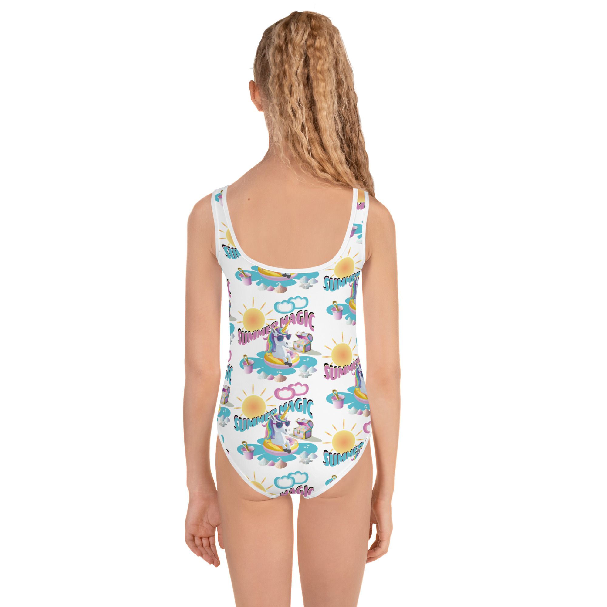 Summer Magic Unicorn All-Over Print Kids Swimsuit