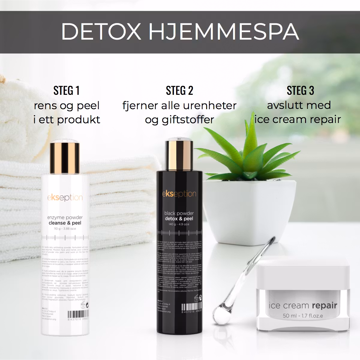 Ekseption - DETOX Hjemmespa behandlingspakke