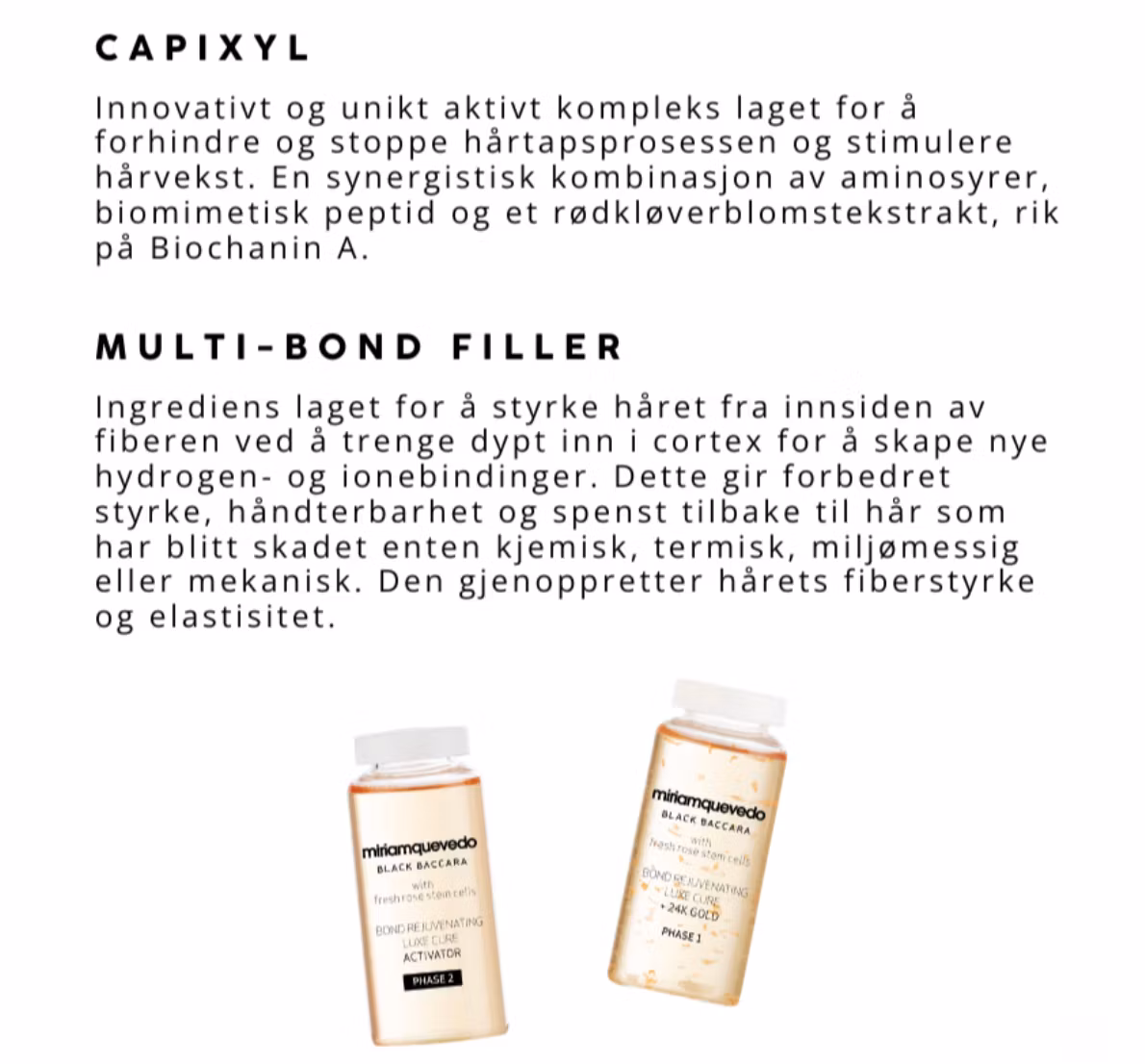 Miriam Quevedo - Black Baccara Hair Bond Rejuvenating Luxe Cure