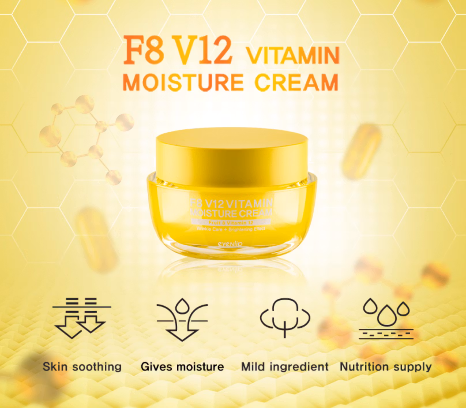 EYENLIP - F8 V12 Vitamin Moisture Cream 50g