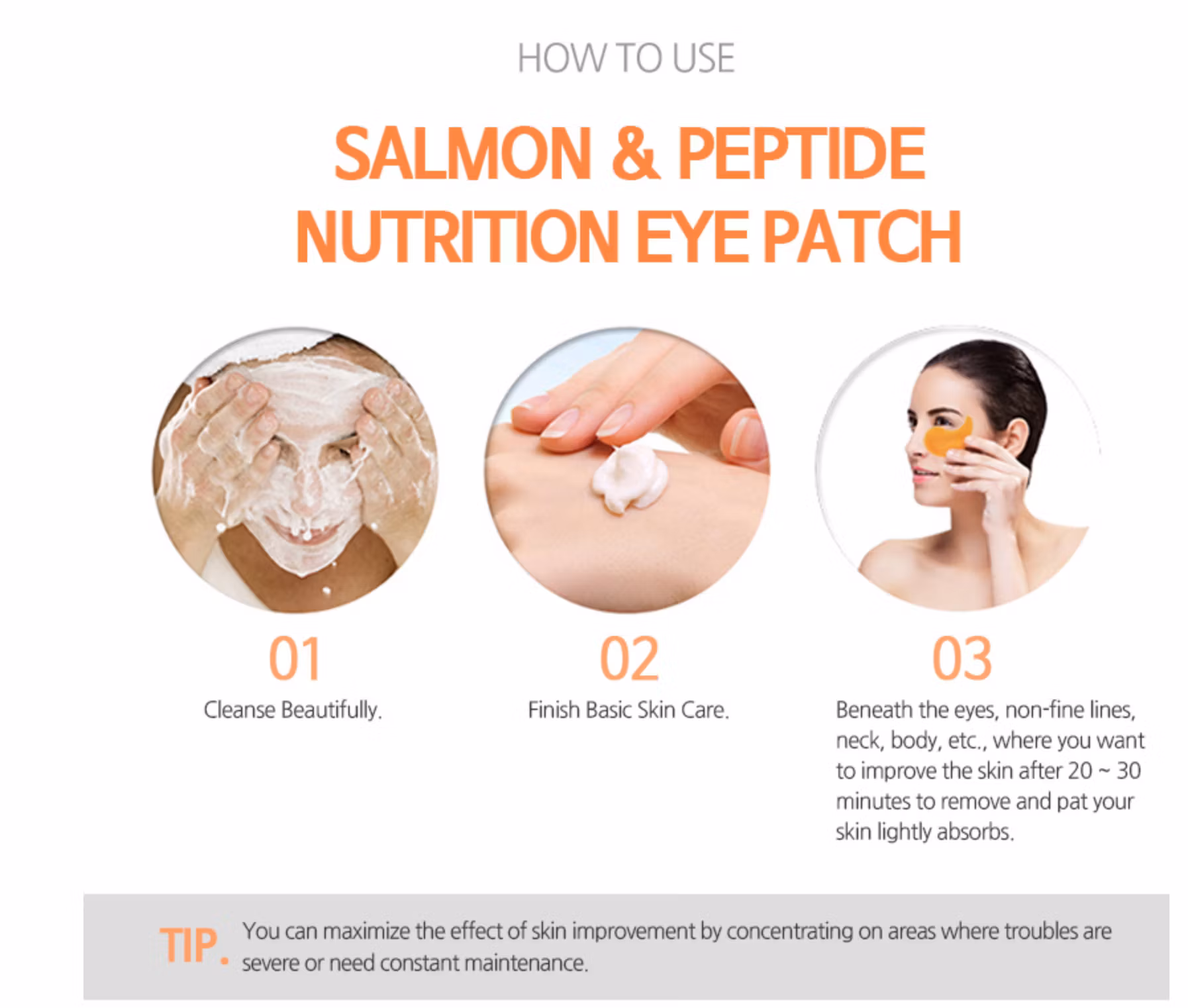 EYENLIP - Salmon & Peptide Nutrition Eye Patch 90g