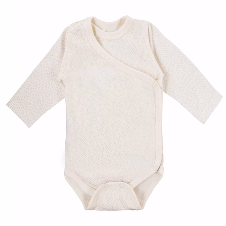 Beige omlottbody med mönster Tiny Teddy