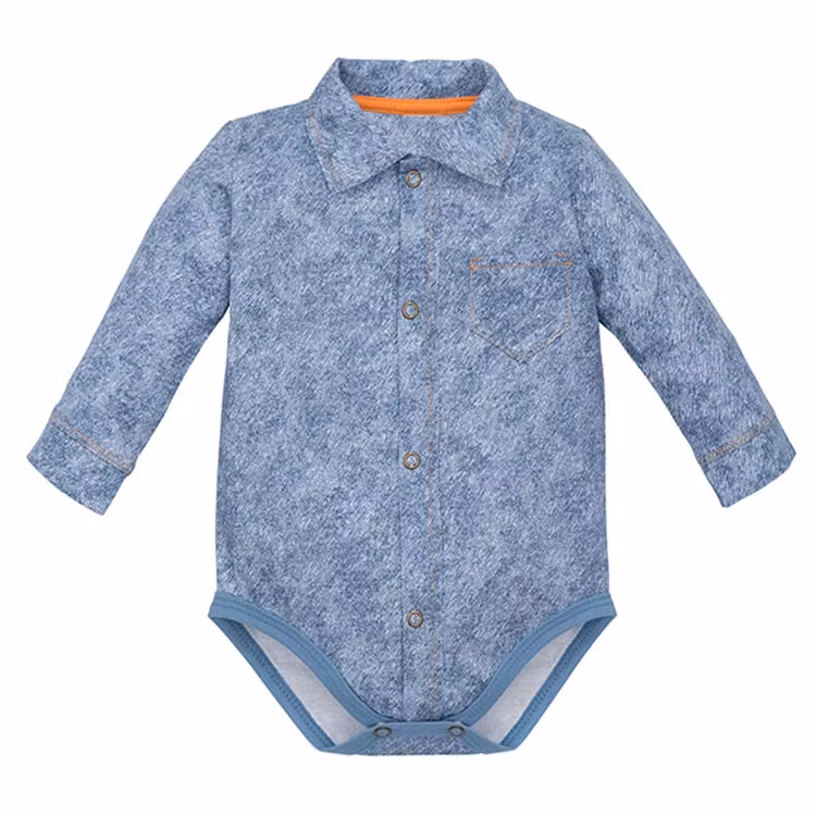Ljusblå jeanslook bodyskjorta - Classic Shirt