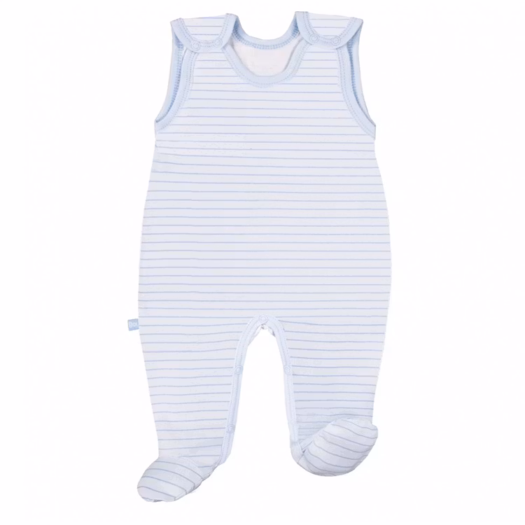 Blå randig ärmlös sparkdräkt - Tiny Blue