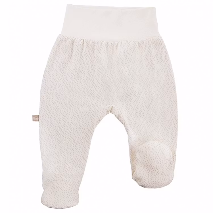 Beige byxa med mönster och hela fötter från kollektionen Tiny Bear