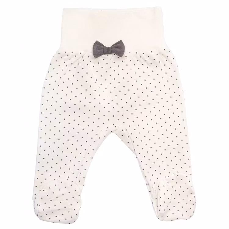 Beige mönstrad byxa med rosett och hela fötter från kollektionen Cabaret