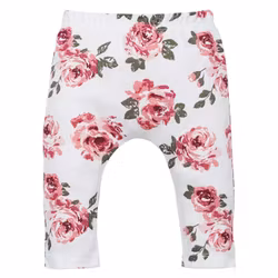 Blommiga leggings med resår - Roses