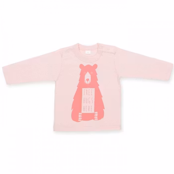 Rosa premium sweatshirt med björn - Bear
