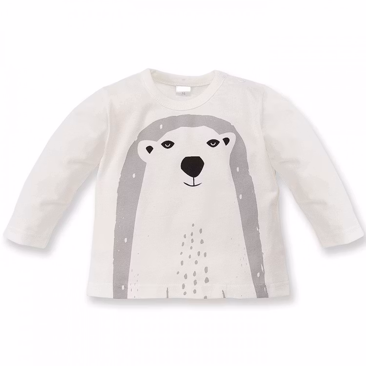 Vit premium sweatshirt med björn från kollektionen Bear