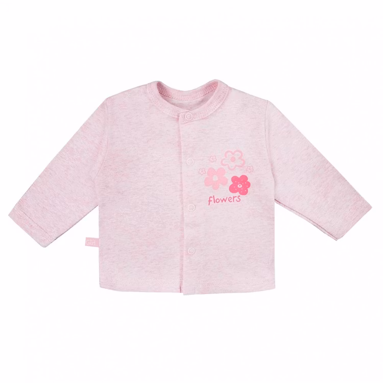 långärmad rosa tröja med blommotiv från kollektionen Tiny Flower