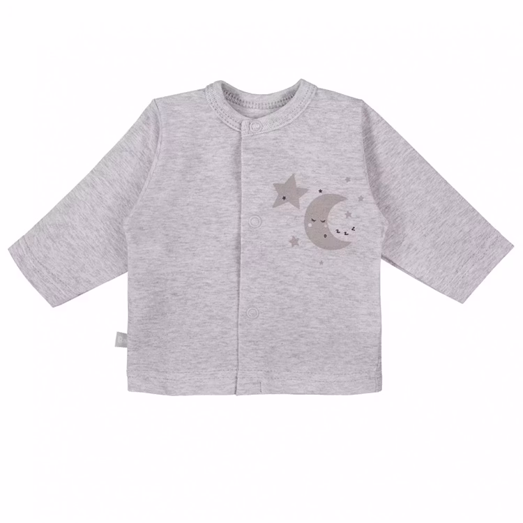 långärmad grå tröja med månmotiv från kollektionen Tiny Star