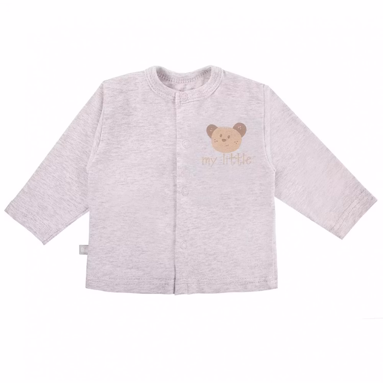 långärmade beige tröja med nallemotiv från kollektionen Tiny Teddy