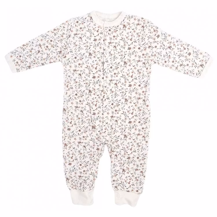 Långärmad jumpsuit med blommönster från kollektionen Ängen