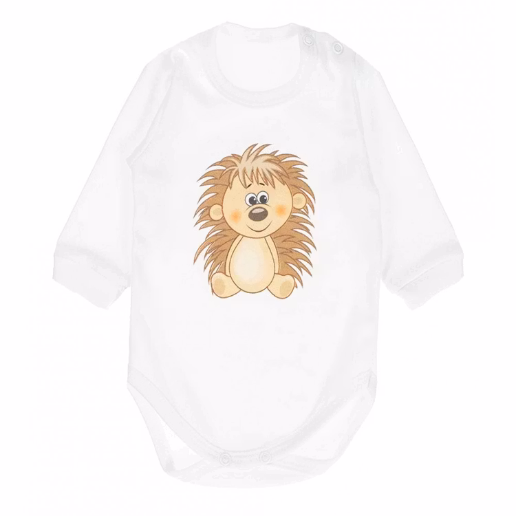 Långärmad body med igelkottmotiv från kollektionen Sweet Animals