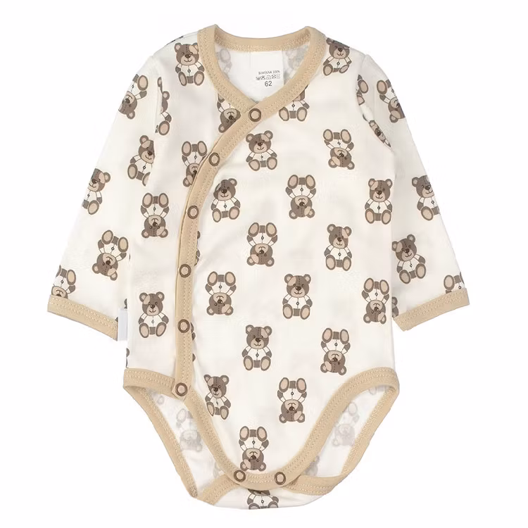 Långärmad body med nallar från kollektionen Sweet Teddies