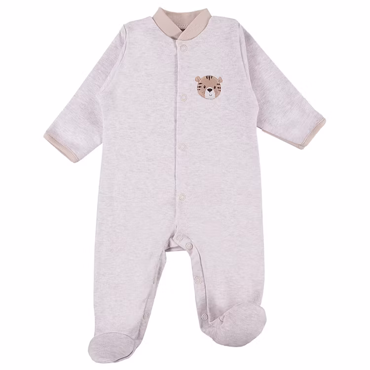 Beige sparkdräkt med motiv från kollektionen Baby Love
