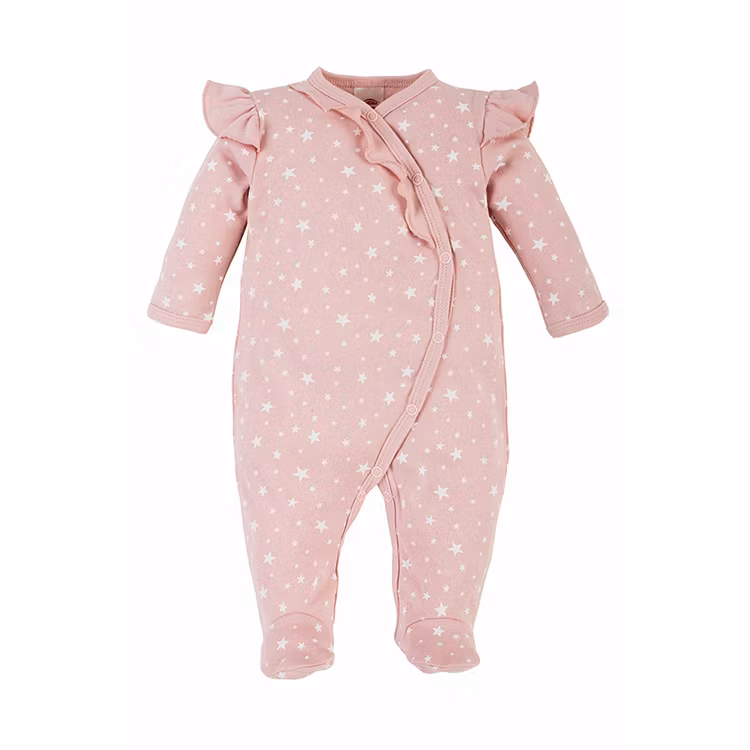 Set - Rosa sparkdräkt med mössa - Baby Stars