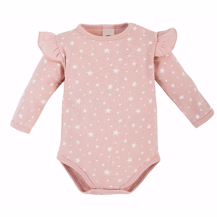 Rosa Body med stjärnor - Baby Stars