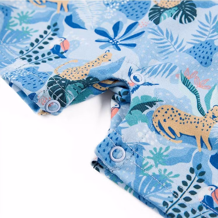 Gren av blå jumpsuit med leoparder - Nature