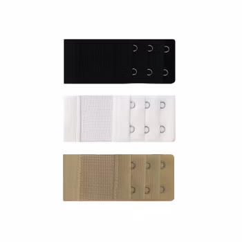 3 pack Elastiska BH-förlängare - 2 hakar / hyskor