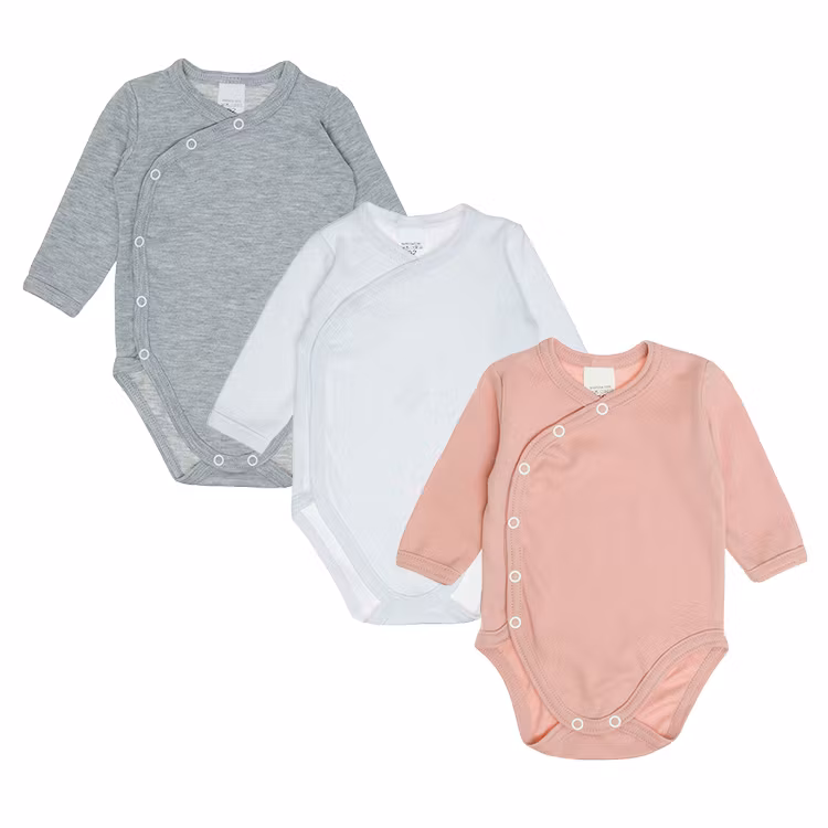 3-pack bodies med smart knäppning - Nova