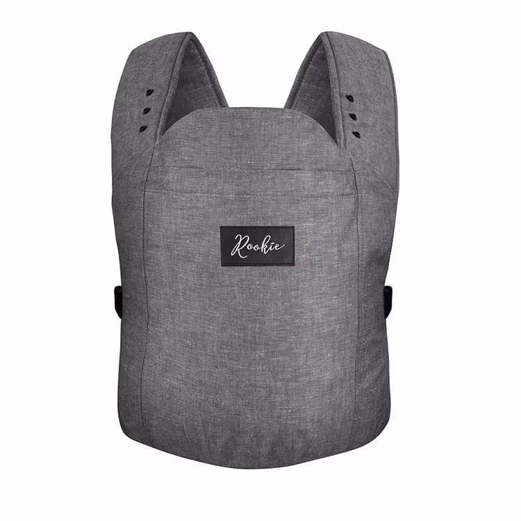 Baksida ROOKIE Premium baby bärsele - Dark Grey