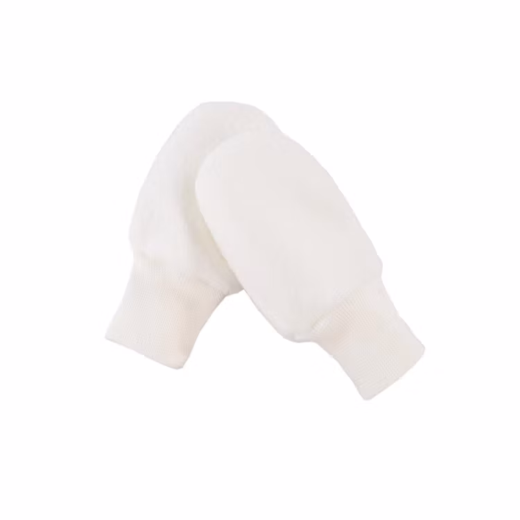 Beige fleece vantar med mudd - Baby Polar