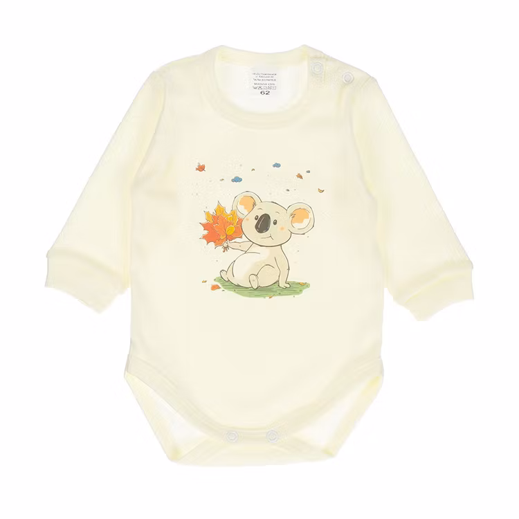 Ljusgul body med söt koala - Sweet Koala