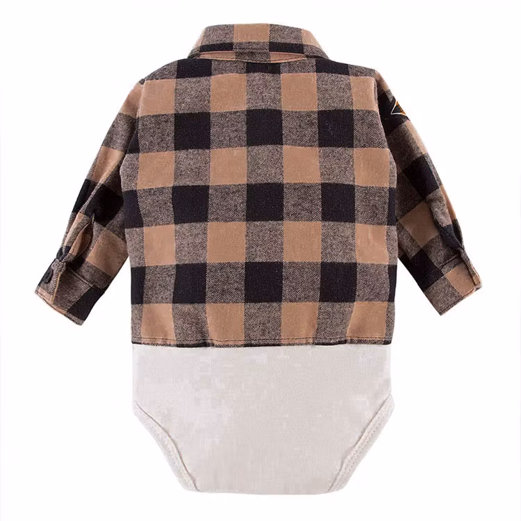 Baksida Rutig flanell skjortbody - Jump
