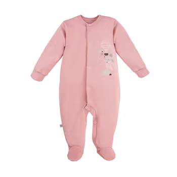 Rosa sparkdräkt med sött motiv - Baby Mellow