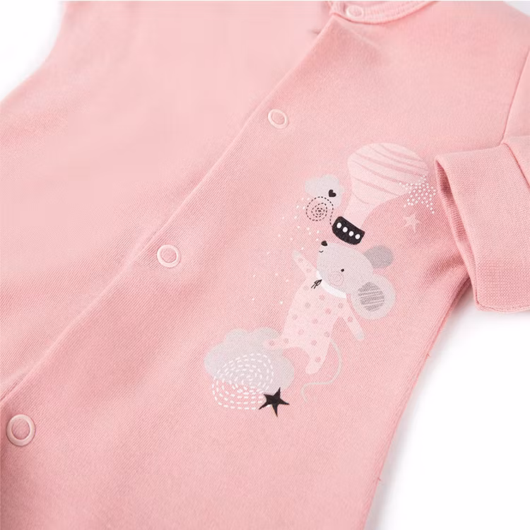 Rosa sparkdräkt med sött motiv - Baby Mellow