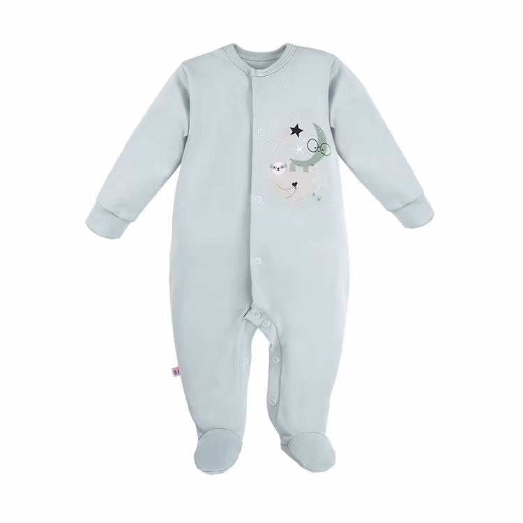 Mintgrön sparkdräkt med sött motiv - Baby Mellow