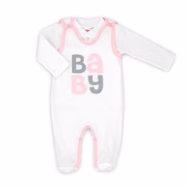 Set - Vit tröja och sparkdräkt  - Baby