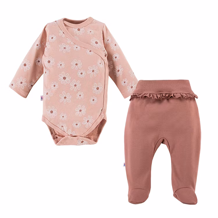 Set rosa omlottbody och byxa - Premium - Daisy