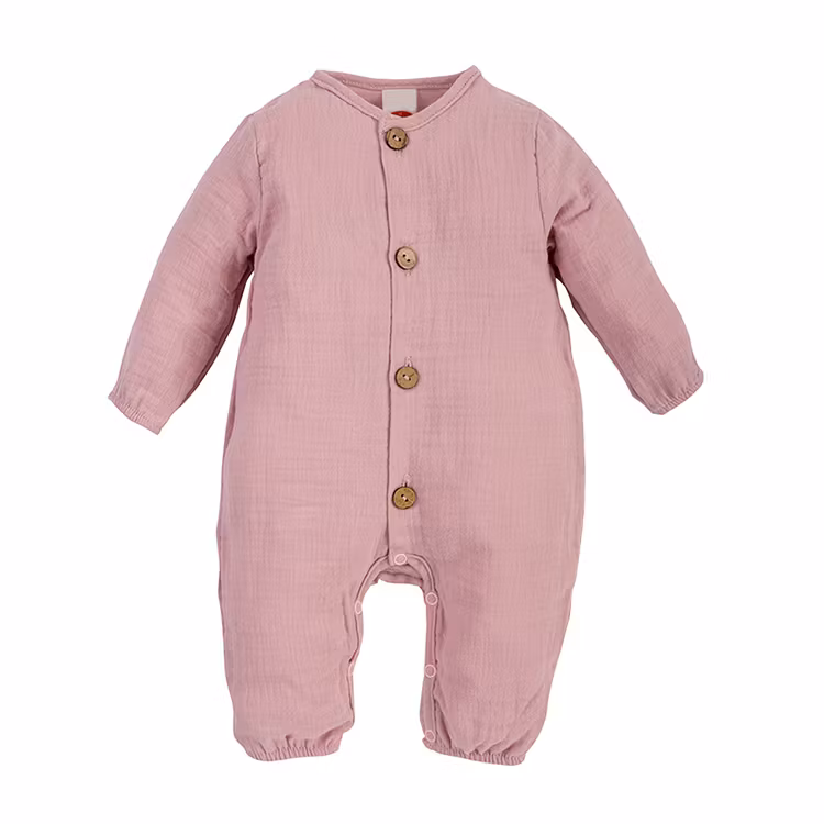 Rosa muslin babyjumpsuit - Natural Baby