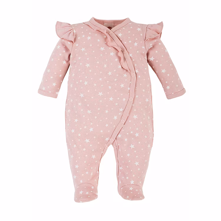 Rosa sparkdräkt med stjärnor - Baby Stars
