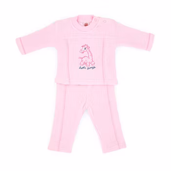 Baby thermofrotté set - Tröja & byxa - Rosa