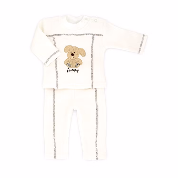 Baby Frotté set - Tröja & byxa - Beige