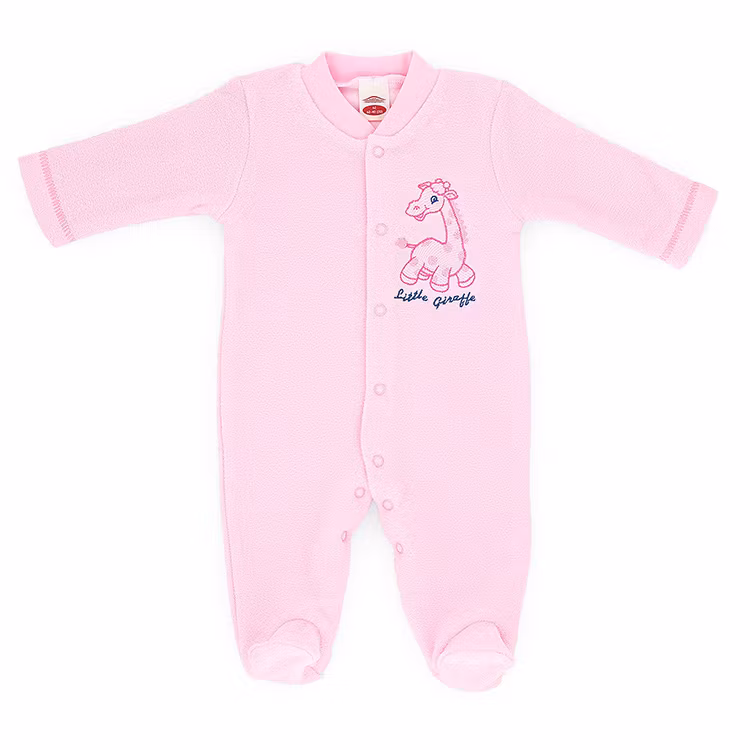 Baby Frotté Sparkdräkt - Rosa
