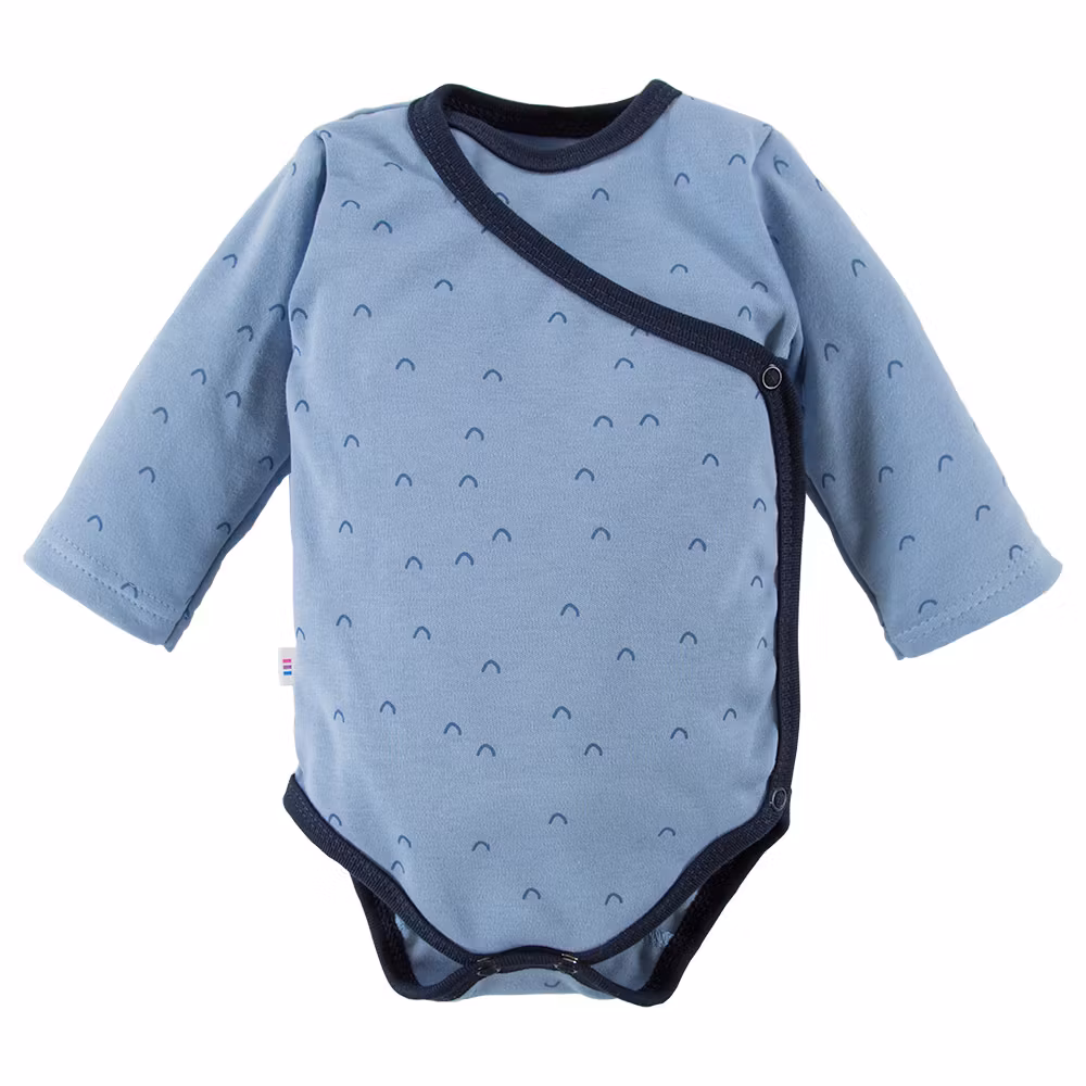 Baby omlottbody blå