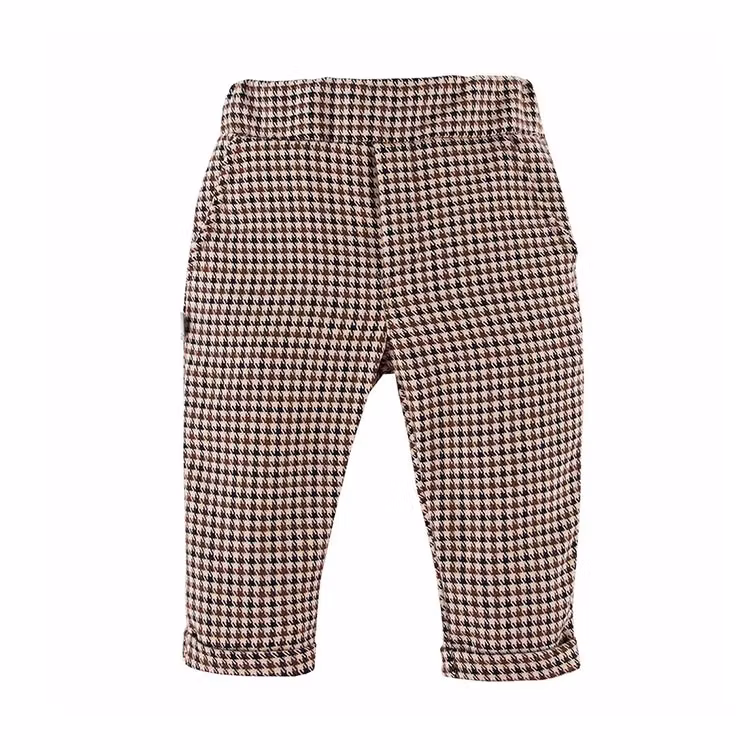 Dogtooth beige/brown byxa - Ceremony
