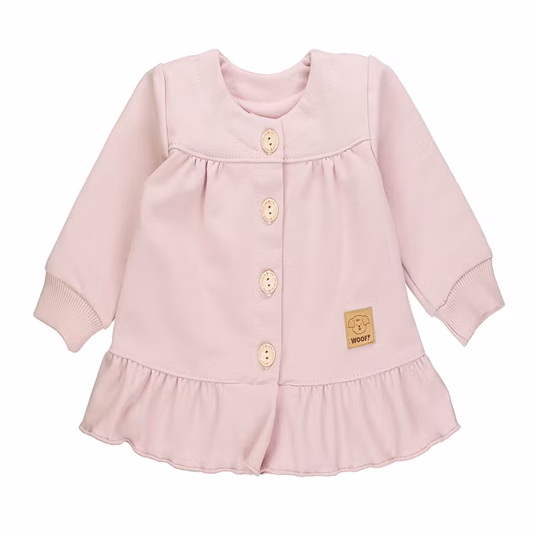 Set - Rosa Sweatshirt-cardigan och byxa - Anna