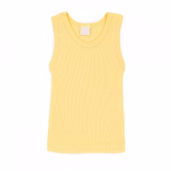 Ribbat linne gult - Classic Baby
