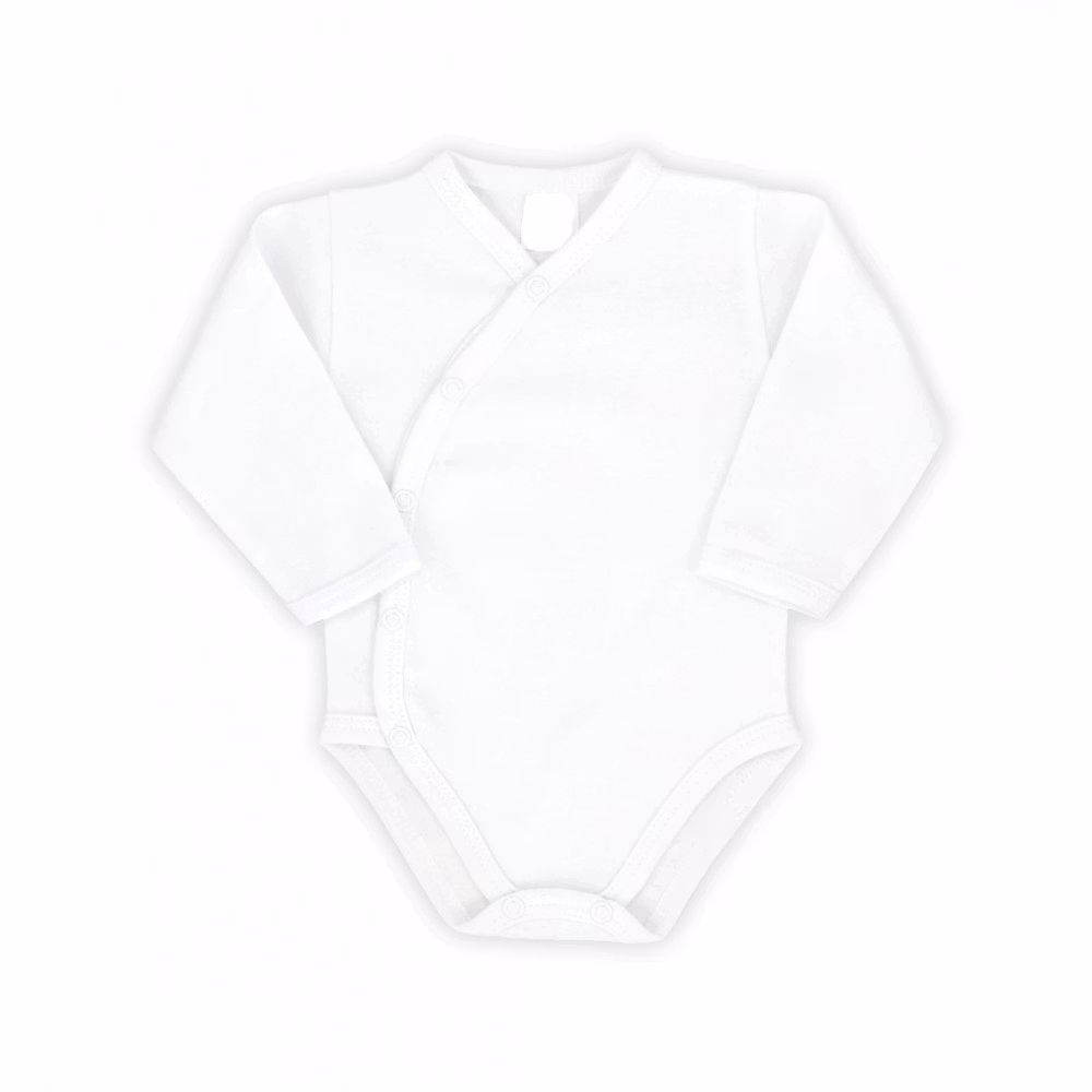 Vit body med smart knäppning - Classic Baby