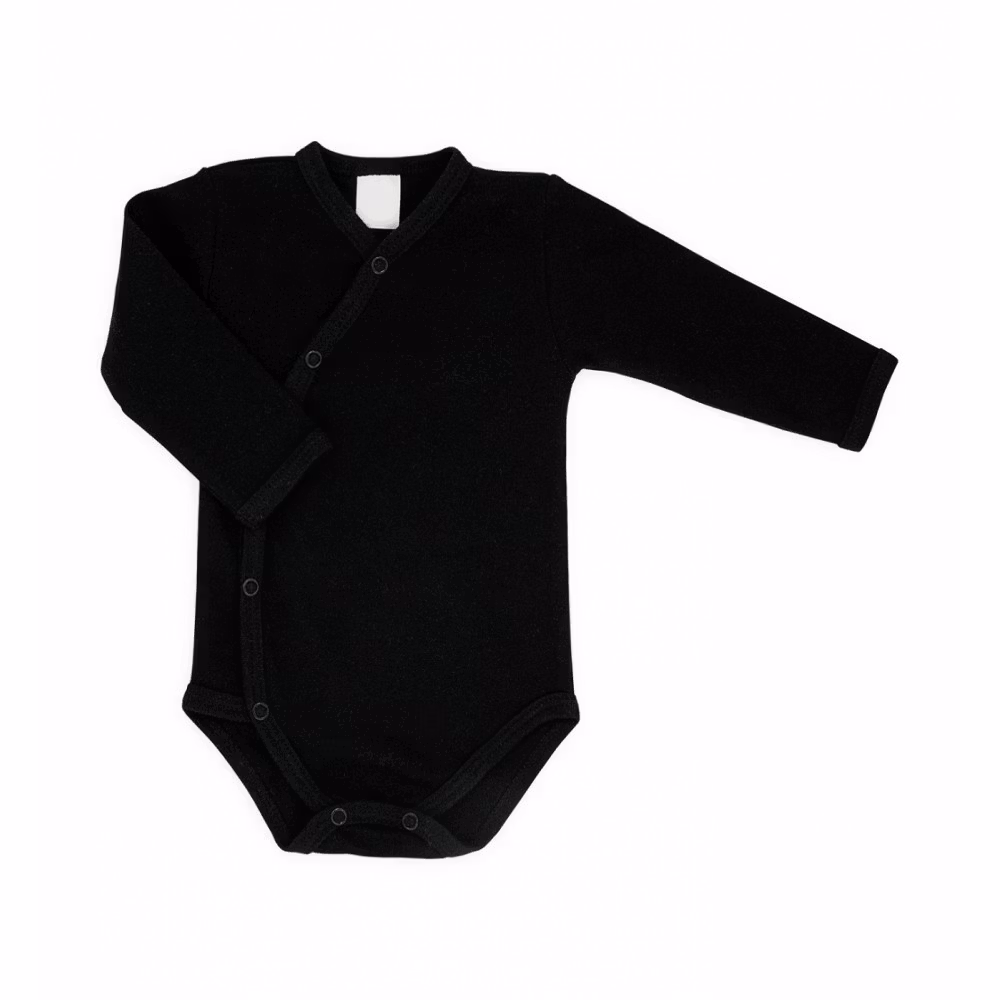 Svart body med smart knäppning - Classic Baby