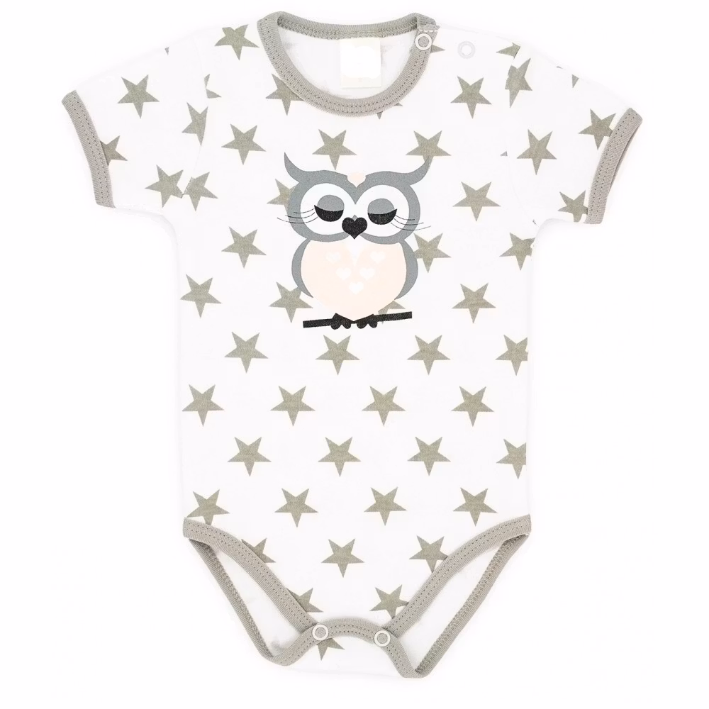 Body kortärmad Babyowl