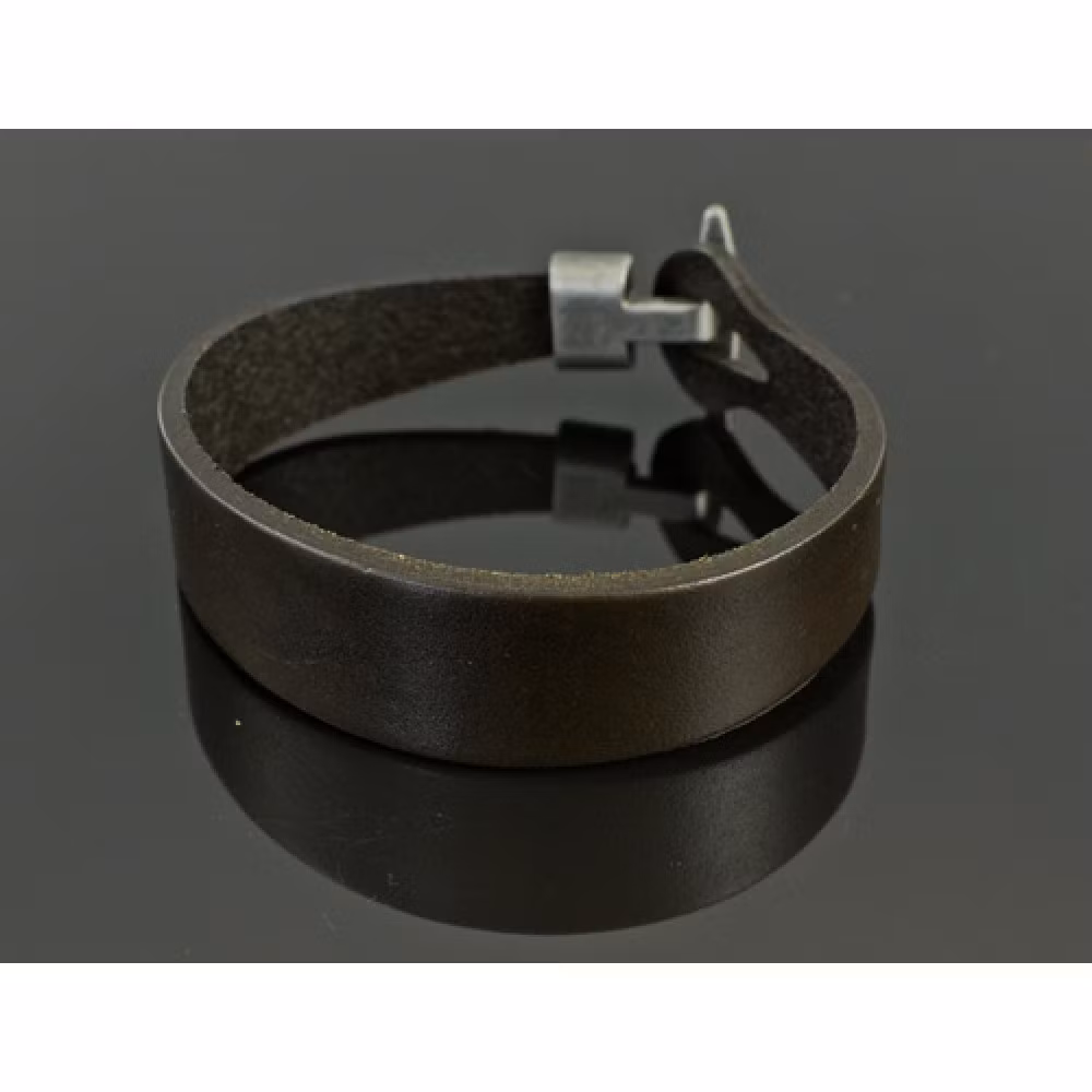 Armband läder brunt